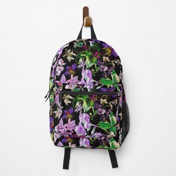 Item preview, Exotic dreamy floral heaven, botanical illustration, flowers pattern, black floral designed and sold by ZeinabTaha.