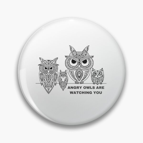 Item preview, Angry owl | Crussion store designed and sold by Crussion.