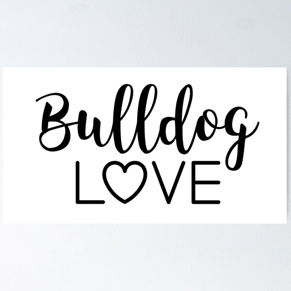 Item preview, Texto de amor de Bulldog - Amante del Bulldog Inglés - Mamá Bully - Mamá Bulldog designed and sold by smooshfaceutd.