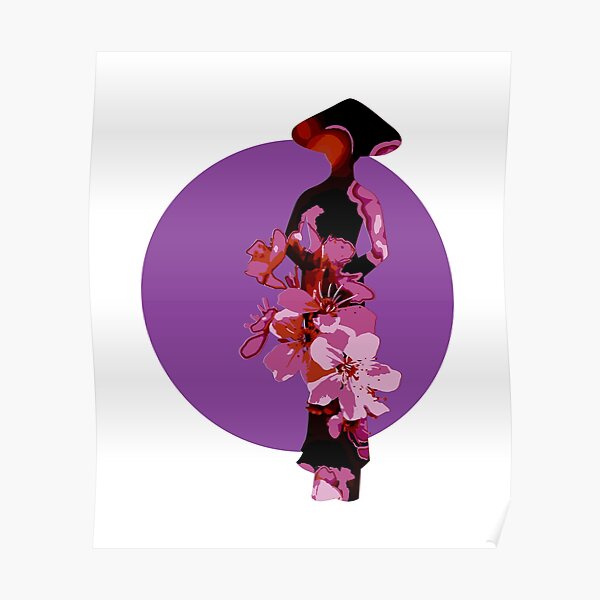 Vietnamese Woman in Traditional Ao Dai Poster