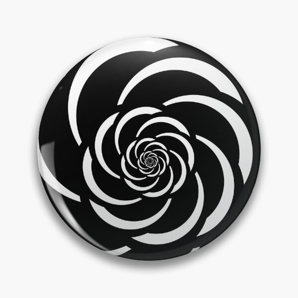 Item preview, Black and white abstract circle pattern designed and sold by flashcompact.