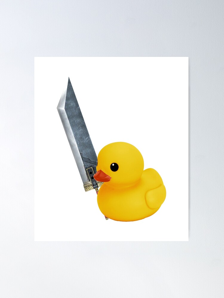  Back to School Gifts, Duck Holding Knife Meme Golden