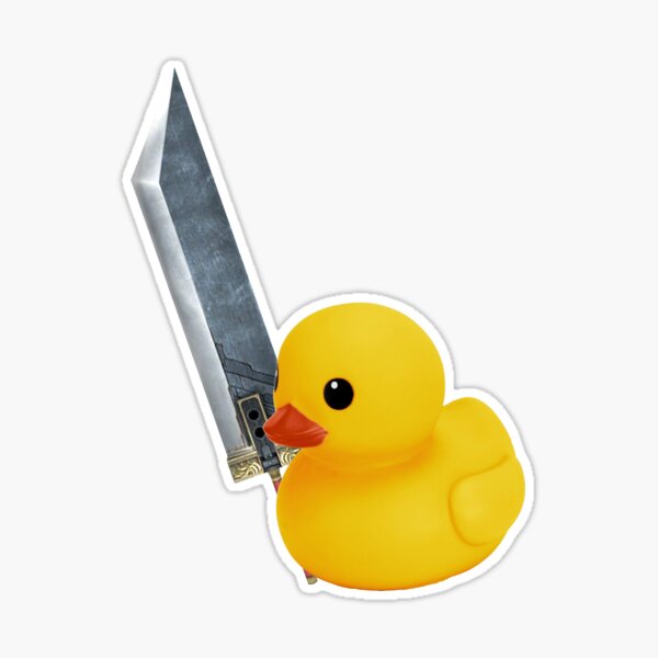 Duck With a HUGE Sword Cursed Meme Sticker for Sale by BetterLeo