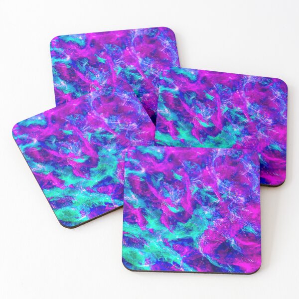 Item preview, Abstract Teal and Pink Flames designed and sold by KellysComColors.