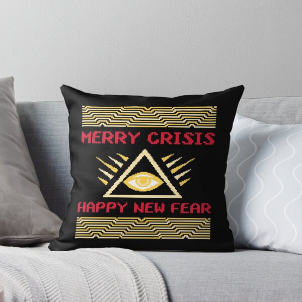 Item preview, Merry Crisis and a Happy New Fear sarcastic Anti Christmas designed and sold by Popalt.