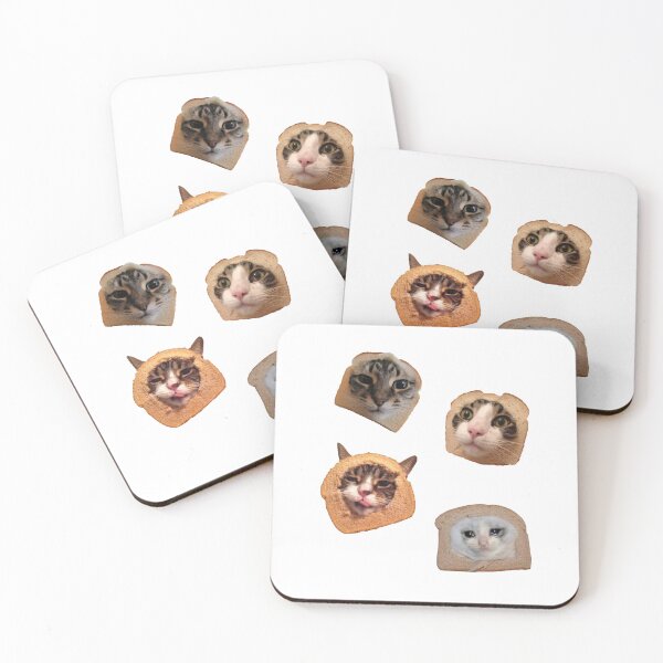 Item preview, Cat Toasts Pack Cursed Meme designed and sold by BetterLeo.