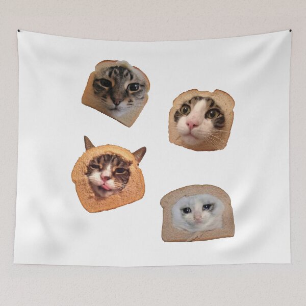 Aperçu de l'œuvre Cat Toasts Pack Cursed Meme créée et vendue par BetterLeo.