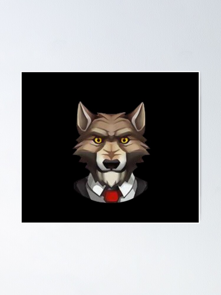 “Tuxedo Wolf Sticker” Poster for Sale by GauravArtist | Redbubble