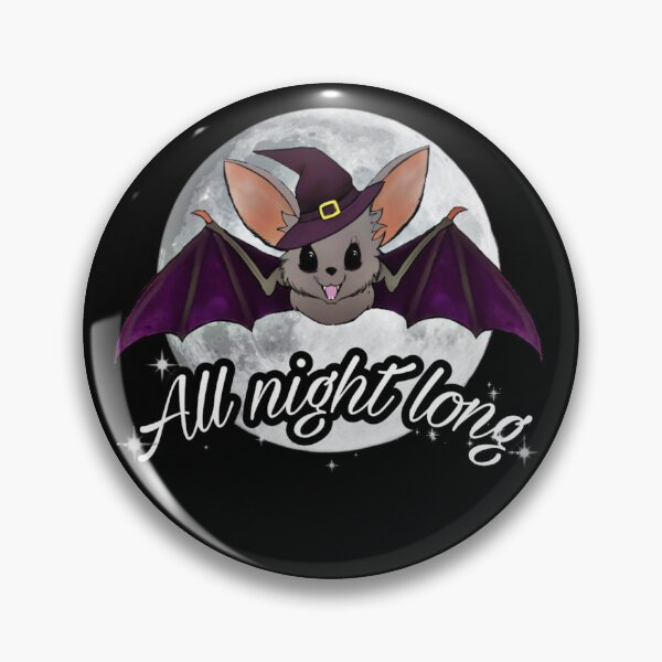 Item preview, adorable flying warlock bat in night sky with full moon | digital art | nightshift | Halloween designed and sold by DigitalEurydice.