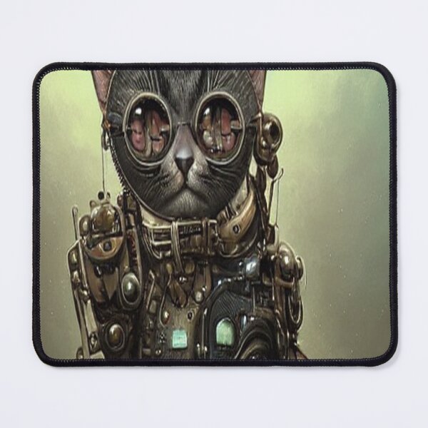 Item preview, Cute and dirty Steampunk Space Cat designed and sold by aventi24.