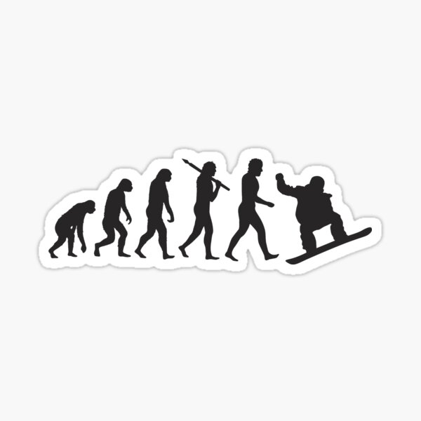 Evolution Snowboarding Sticker for Sale by trendingatees