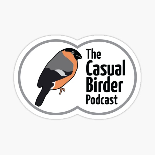The Casual Birder Podcast - artwork with transparent background Sticker