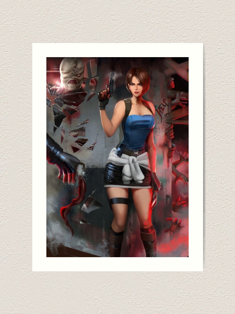 Jill Valentine Resident Evil 3 remake Art Board Print for Sale by