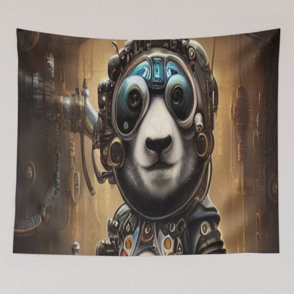 Item preview, Cute Steam punk Space Panda designed and sold by aventi24.