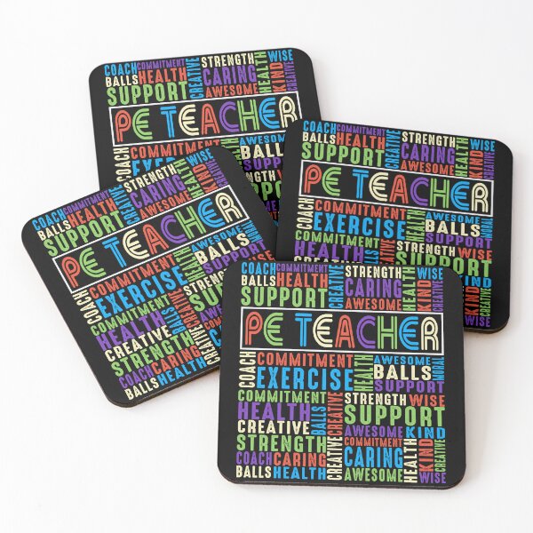 Item preview, Colorful PE teacher Motivation designed and sold by Pixelish.