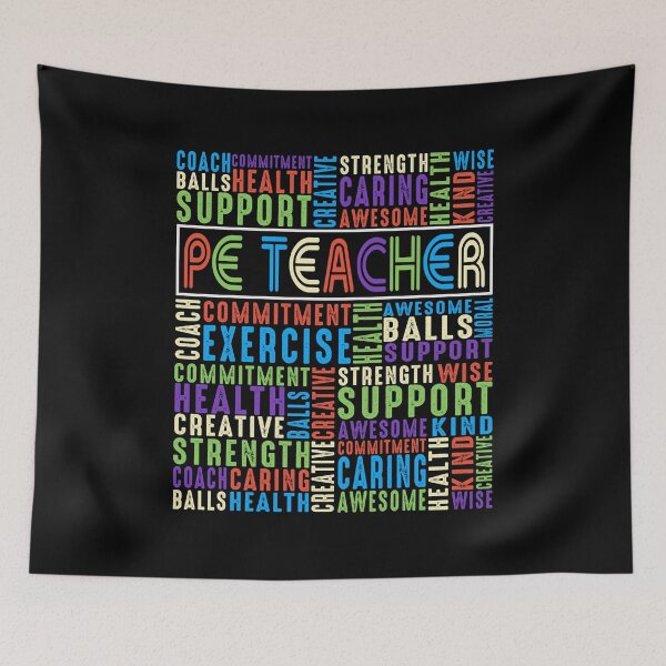 Item preview, Colorful PE teacher Motivation designed and sold by Pixelish.