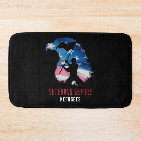 Item preview, Veterans Before Refugees t shirt designed and sold by Rodayna Elnaggar.