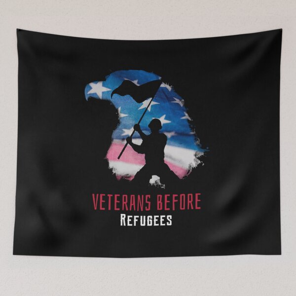 Item preview, Camiseta de veteranos antes de refugiados designed and sold by Rodayna Elnaggar.