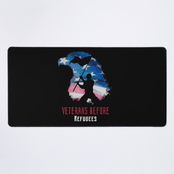 Item preview, Veterans Before Refugees t shirt designed and sold by Rodayna Elnaggar.