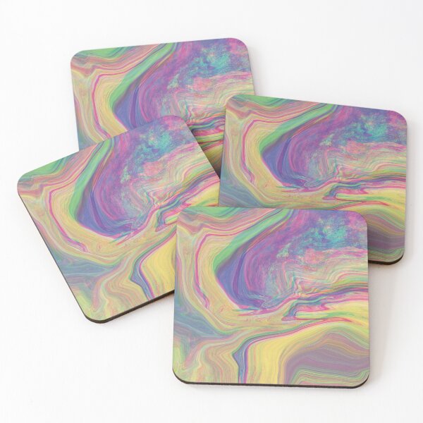 Artikelvorschau, Multicolor Abstract Vibrant Space Hallucination, Mixing Colors, Happy Vibes, Modern Colorful Minimalist Art entworfen und verkauft von GikaDesigns.