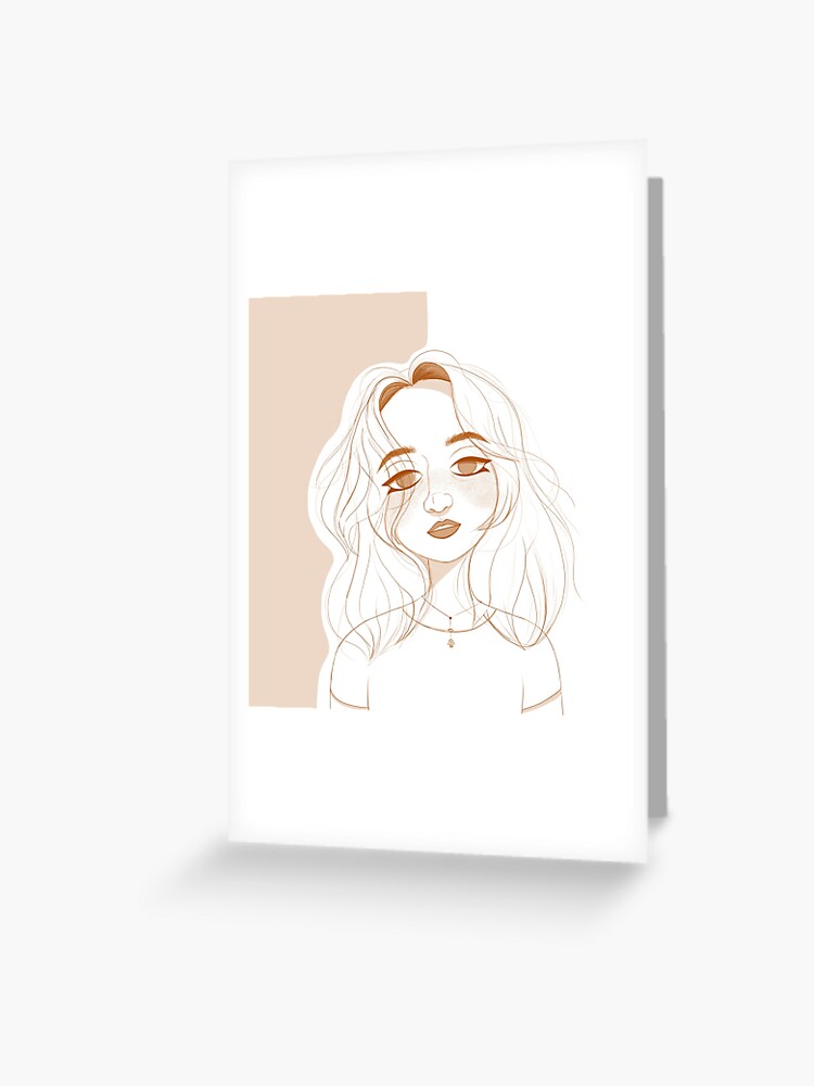 Drawing illustration of girl portrait iPad Case & Skin for Sale by  KholoodIllust