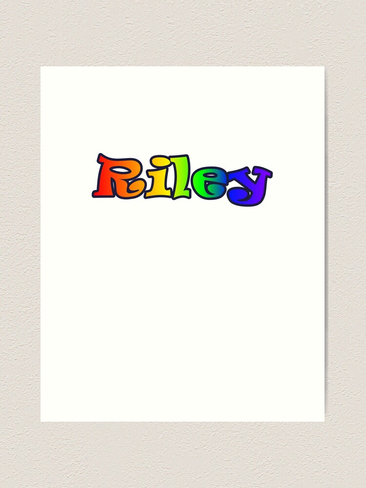 Riley (female) | Name Art Print