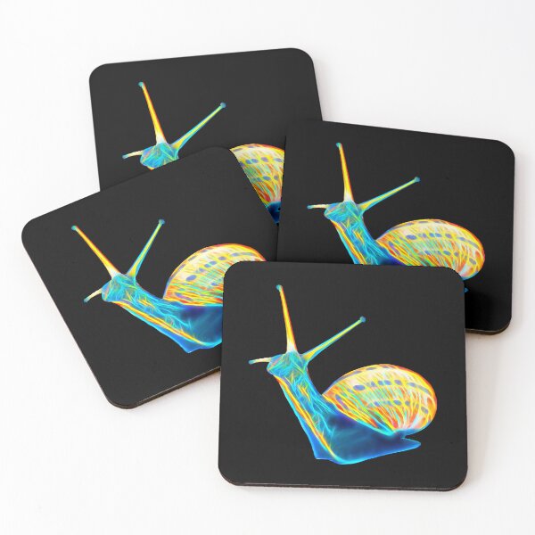 Item preview, Blue Neon Glow Fantasy Alien Snail Art Bundle Pack 1 designed and sold by Cawaiico.