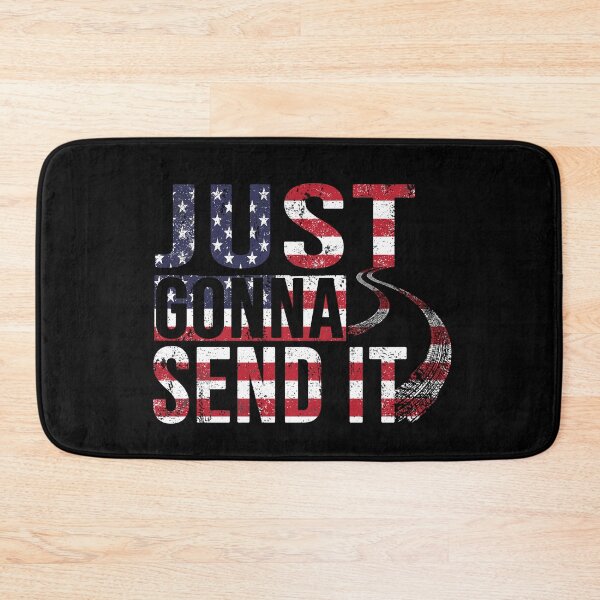 Item preview, Just Gonna Send It American Flag Dirt Bike Motocross Vintage Biker Gift  designed and sold by BELASKRI STORE.