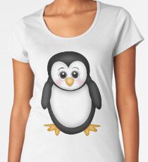 Cute 3D Penguin Women's Premium T-Shirt
