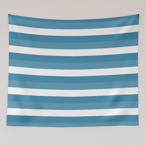 Item preview, Retro Stripes - Blue Vintage Aesthetic designed and sold by TalBright.