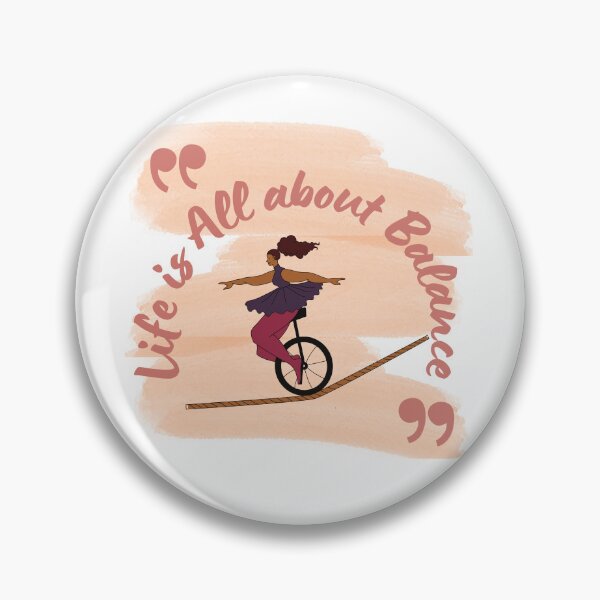 Item preview, Unicycle Funny Gifts Life Is All About Balance - Tightrope Peace Love and Empathy | Life Is All About Balance peace designed and sold by FitBeast.