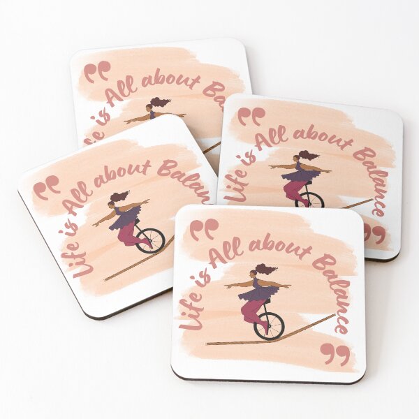 Item preview, Unicycle Funny Gifts Life Is All About Balance - Tightrope Peace Love and Empathy | Life Is All About Balance peace designed and sold by FitBeast.