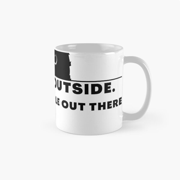 Item preview, Don't Go Outside There Are People Out There, cute cat designed and sold by CRO-DESIGN.