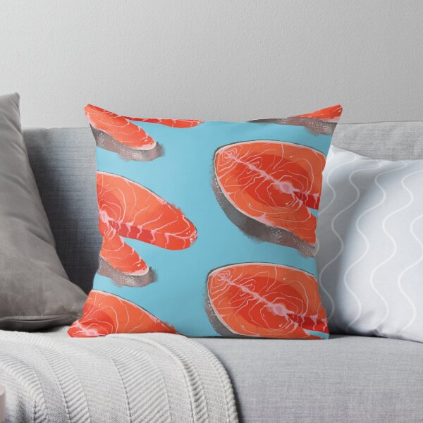 Raw Fish Pillows & Cushions for Sale