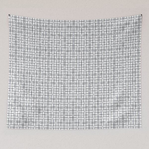 Item preview, Black Squares on White Pattern  designed and sold by Coop & Company Designs.