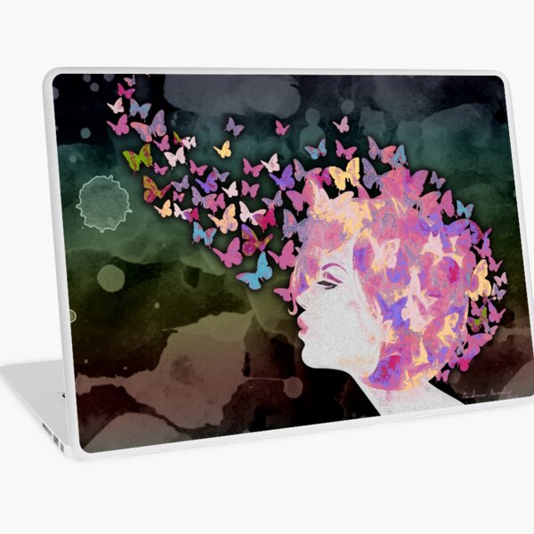 Butterfly thoughts Laptop Skin