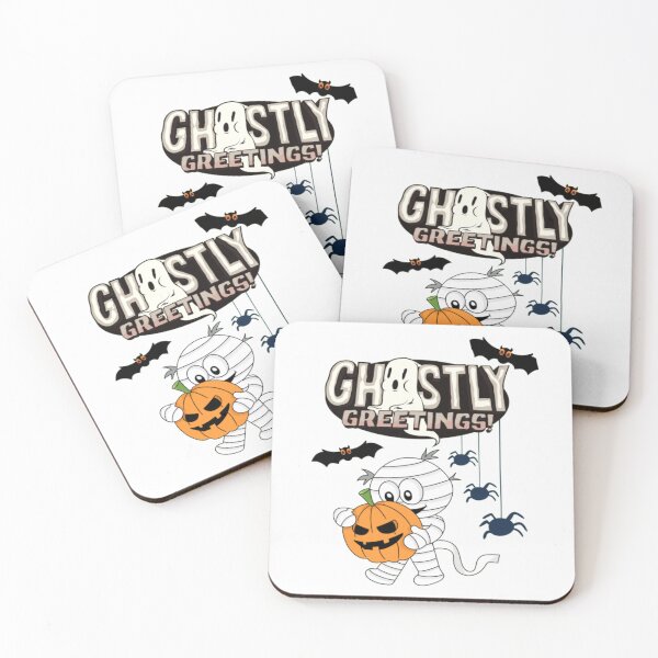 Item preview,  Spooky Halloween Ghostly Greetings designed and sold by ZubiyaArt.