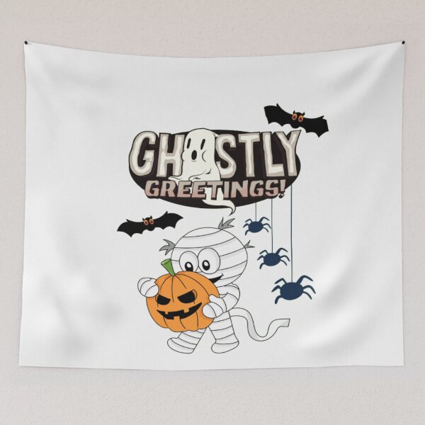 Item preview,  Spooky Halloween Ghostly Greetings designed and sold by ZubiyaArt.