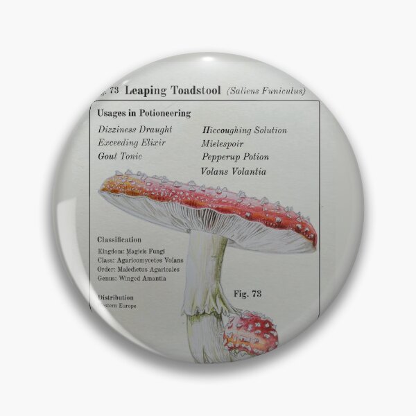 Item preview, Leaping Toadstool designed and sold by DrawBotanical.