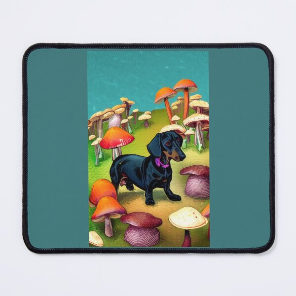 Item preview, Mushrooms & Dachshunds (#03) [Create a set!] designed and sold by SolidEarthArt.