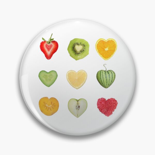 Item preview, Heart fruit sticker pack designed and sold by iridescentjelly.