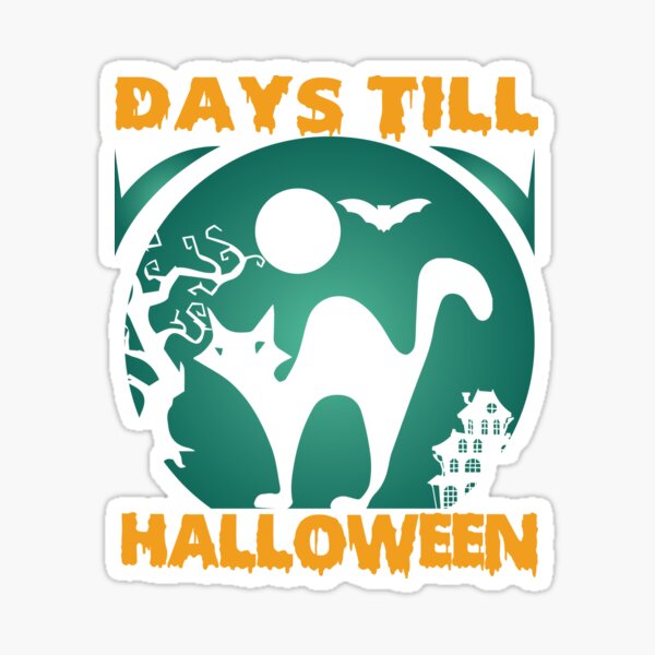 "Days Till Halloween" Sticker for Sale by AdventArt Redbubble