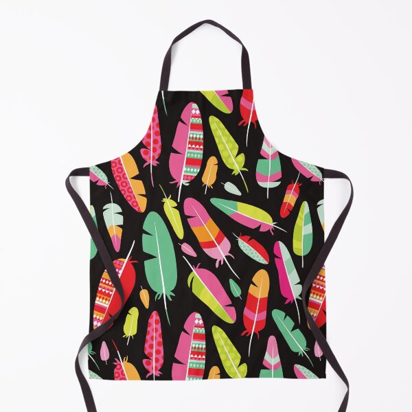 Artikelvorschau, Tropical Feathers Tribal - Black entworfen und verkauft von Rainbows Galore.
