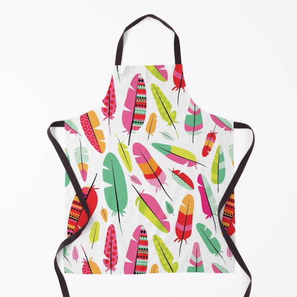 Artikelvorschau, Tropical Feathers Tribal - White entworfen und verkauft von Rainbows Galore.