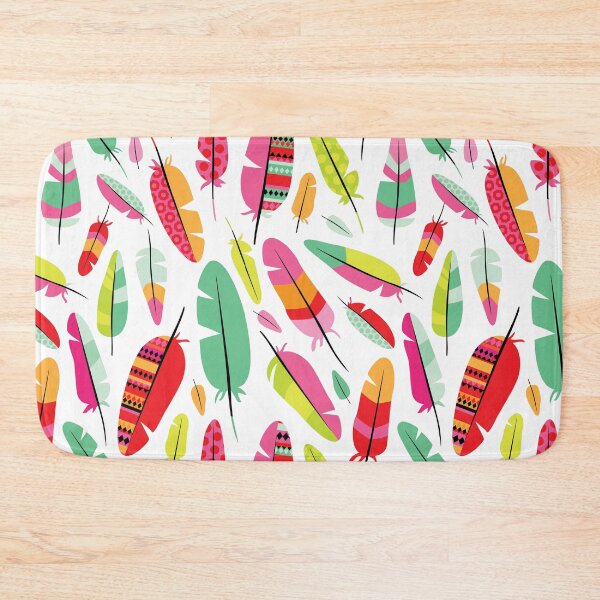 Item preview, Tropical Feathers Tribal - White designed and sold by Rainbows Galore.