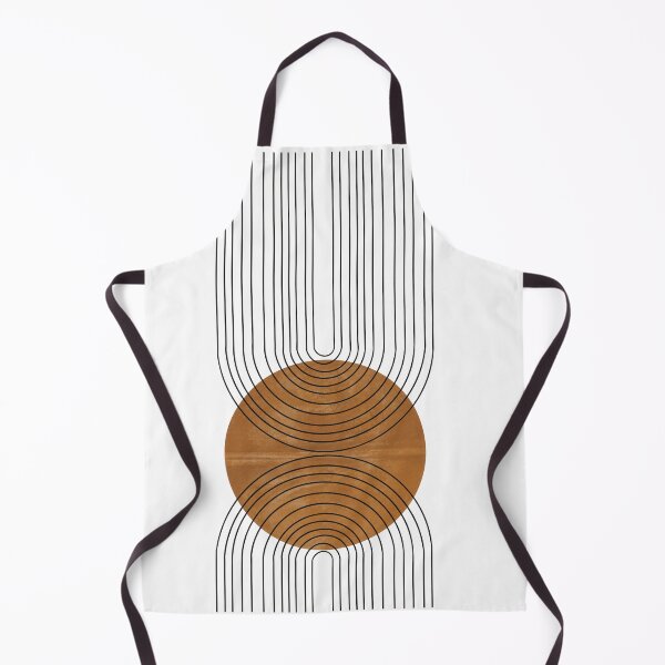 Item preview, Modern Contemporary Composition Minimalist Sunrise Abstract Flow Poster Arch Balance Brown Sun Rainbow Mid-Century lines Boho Geometric designed and sold by thanyaj.