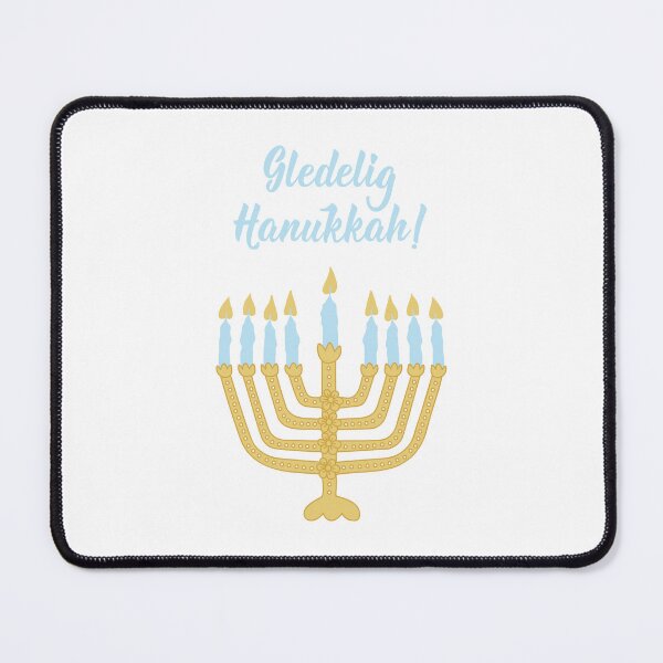 Item preview, Gledelig Hanukkah. Happy Hanukkah - Norwegian text. Lettering. designed and sold by pidzam4e.
