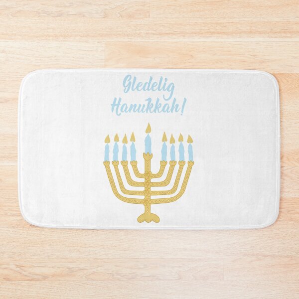 Item preview, Gledelig Hanukkah. Happy Hanukkah - Norwegian text. Lettering. designed and sold by pidzam4e.