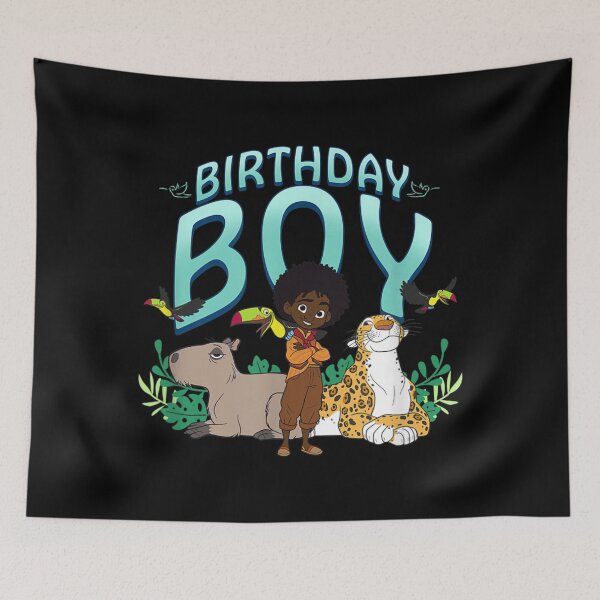 Item preview, Birthday Boy Animal Poster designed and sold by ChelonaFarrar.