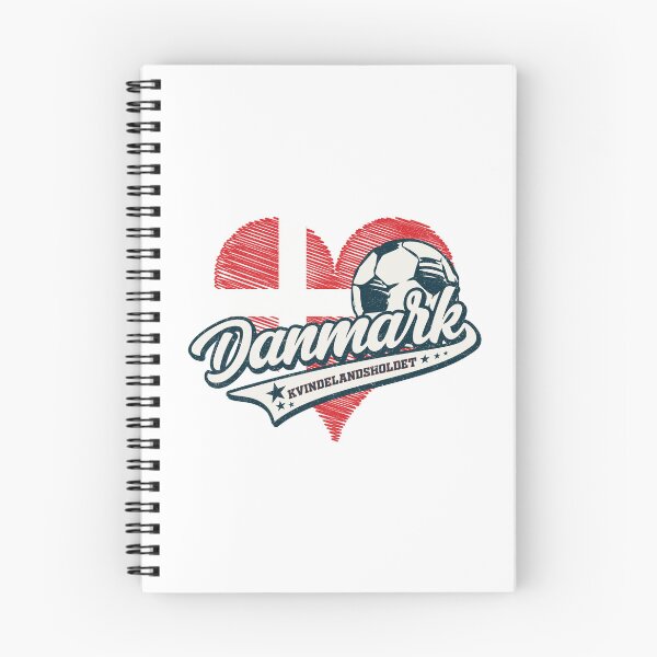 Item preview, Danmark/Denmark Womens Football Team (Football Heart) designed and sold by Numero14.